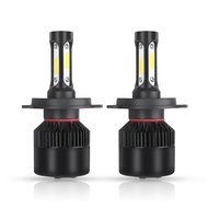 H4 LED Headlamp Auto S2 Car Headlight Bulbs 72W 8000LM 6500K 9V-36V 200M Lighting Range for Vehicles