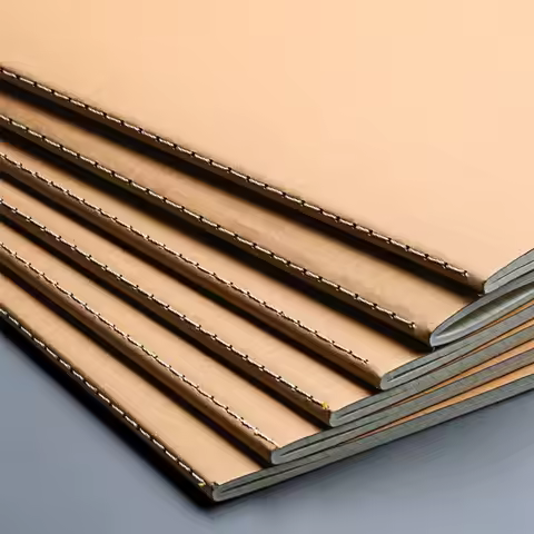 Portable A4/B5 Notebook Kraft Cover Grid/Lined/Blank Diary Book Writing Book School