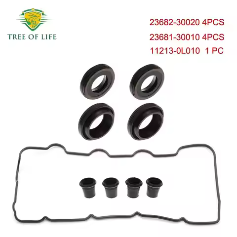 9PCS Valve Cover Oil Seal Kits For Toyota Hilux D4D 1KD-FTV 2KD-FTV 2.5L 3.0L Diesel 2368130010 2368