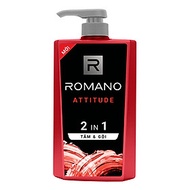 Dầu Tắm gội 2 trong 1 Romano Attitude