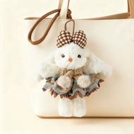 Lop Eared Bunny Plush Charm, Cute Bunny Bag Pendant, Creative Bag Keychain Ornament
