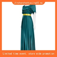 Bridgerton Costumes for Women 1800s Dress Satin Vintage Regency Dress Victorian Ball Gown Jane Auste