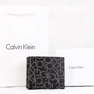 * Original Ready Stock * Calvin Klein CK men short wallet leather business leather wallet yog stud