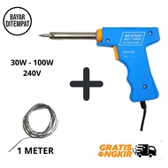 GKO Solder Tembak 30W–100W Quick Heat Soldering Gun Dual Wattage Muxindo Plus Timah 1 Meter Cepat Pa