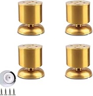 Set of 4 Solid Stainless Steel Furniture Feet, Sofa Feet, Adjustable Metal Table Legs, Replacement T