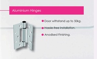 vitally aluminium hinges original for Vitally swing door 1 set for 2 pcs