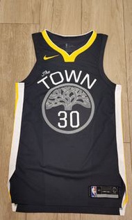 Nike Curry 咖哩 黑大樹 Warriors 勇士 City Edition Authentic AU jersey size 40 球員版 落場版 球衣