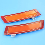 Pair For BMW X5 E70 35ix 35dx 50ix 2011 2012 2013 Left Right Front Bumper Cover Reflector Yellow LH 