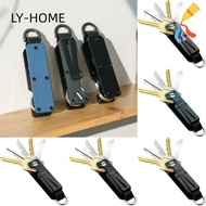 LIAOYING Keys Fob with Clip, Holds 2-6 Keys Metal Key Organizer,  Multi-function Modern with Screwdr
