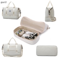 (gazi2) Fashion Travel Duffel Bag Waterproof Expandable Large-Capacity Women's Travel Bag Gym Bag vn