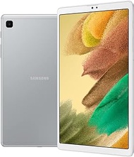 Samsung Galaxy Tab A7 Lite 8.7" (2021, WiFi + Cellular) 32GB 4G LTE Tablet &amp; Phone (Makes Calls) GSM Unlocked, International Model w/US Charging Cube - SM-T225 (Silver, LTE+WiFi)