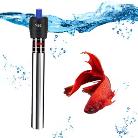 25-300W Fish Tank Heating Rod Stainless Steel Adjustable Submersible Heater Automatic Constant Tempe