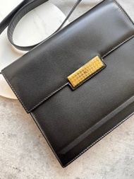 中古包 Christian Dior 中古千鳥格五金標牌斜揹包