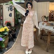 <[CDATA[Floral Lace Sling Dress]]>