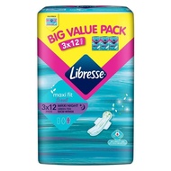 LIBRESSE Maxi Wings with Green Tea Sanitary Pads / Pad Wanita / Tuala Wanita Berkepak ( 32cm x 3 x 1