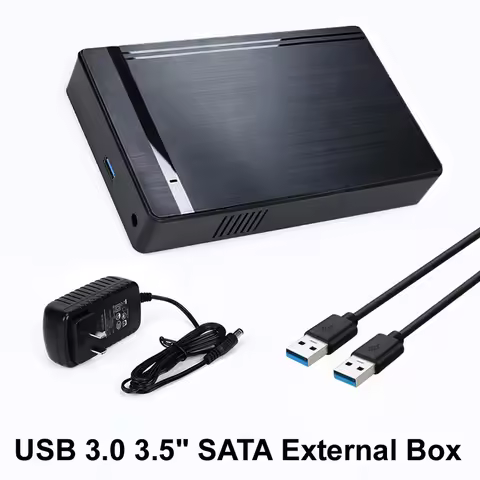 USB 3.0 3.5" HDD SATA Case Box 6Gbps External Hard Drive For 3.5 inch HDD Enclosure with 12V Power A