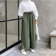 Qyara Store Fashion Kulot Crinkle Terbaru Celana Kulot Crinkle Bahan Crinkle Airflow Premium