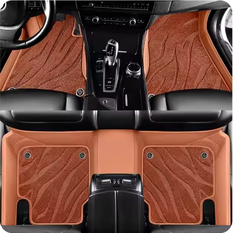 5D Custom Car Floor Mats For Mercedes Benz GLC X253 GLC-Coupe C253 2015-2025 Auto Carpets Double Lay