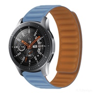 สายนาฬิกาซิลิโคน20มม. 22มม. สำหรับ Samsung Galaxy Watch 3 S3เกียร์46มม. 42 Active2 Galaxy 4/5/6สายนาฬิกาข้อมือสำหรับ Huawei Gt 2 42มม. แม่เหล็ก