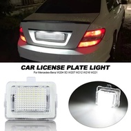 2Pcs LED License Number Plate Light For Mercedes Benz W204 W205 W212 W216 W218 W221 CLA W222 W231 W1