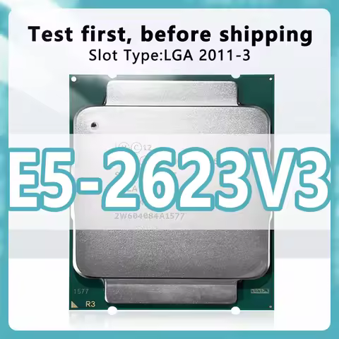 Xeon E5-2623V3 CPU 22nm 4 Cores 8 Threads 3.0GHz 10MB 105W processor LGA2011-3 for X99 server mother