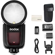 Godox V1-C Round Head Camera Flash Speedlite, 2.4G X Wireless HSS 76Ws Speedlight Flash for Canon 6D
