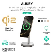 AUKEY LC-MC111 Qi2.2 MagFusion 1X 25W Magnetic Wireless Charging Station (24 Months Warranty)