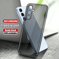 For Samsung Galaxy A25 6.5 inch SM-A256E A256B A256U A256U1 Soft Translucent Black Silicone Flexible