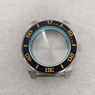 43mm Stainless Steel Watch Case Aluminum Bezel Sapphire Crystal Watch Accessories for NH35/NH36 Move