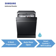 (PRE ORDER) Samsung Black Freestanding Full Size Dishwasher with Auto Door | Wifi | 8 Programs  - DW60A8050FB/SP