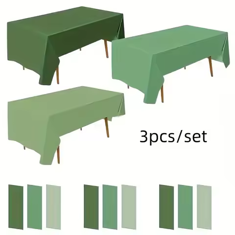 3pcs/Set Tablecloth，Perfect for Weddings, Birthdays,And Christmas Parties Perfect for Indoor And Out