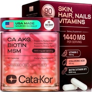 A-KorHairandNails Vitamins for Women – Biotin Collagen Hair|Hyaluronic Acid|Calcium AKG|M|Vitamin D3
