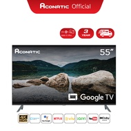 Aconatic ทีวี 55 นิ้ว 4K HDR Google TV รุ่น 55US700AN ระบบปฏิบัติการ Google/Netflix &amp; Youtube MEMC 60Hz Wifi Dolby Vision &amp; Atmos (รับประกัน 3 ปี)