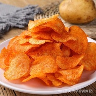 Specialty Online Red Snack Spicy Potato Chips Potato Chips Crispy Spicy Potato Chips Shredded Potatoes Snack Bag ISOE