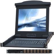 KVM-1716COMBO (17" LCD 1U Rackmount, with 16 port KVM switch, 16 x 1.8m KVM Cable VGA+USB interface)