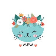 SHIRT DESIGN IDEA TEMPLATE [EDITABLE] Cute cat child T-shirt template