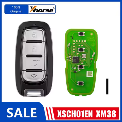 1/2 Piece XHORSE XSCH01EN KE.LSL Style XM38 Remotes for Chrysler Universal Smart Key for XHORSE VVDI