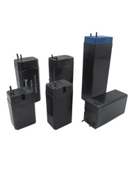 4V Lead-Acid Battery Electric Mosquito Swatter 4V Battery LED Table Lamp Headlamp Flashlight Black S