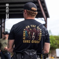 American Style GBRS Group Tribe Short Sleeves Shirt Tactical Fitness Sports Men's 100% Premium Cotto