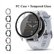 PC Case+Tempered Glass For Garmin Watch Forerunner 255 255s 265 265s 955 965 Screen Protector