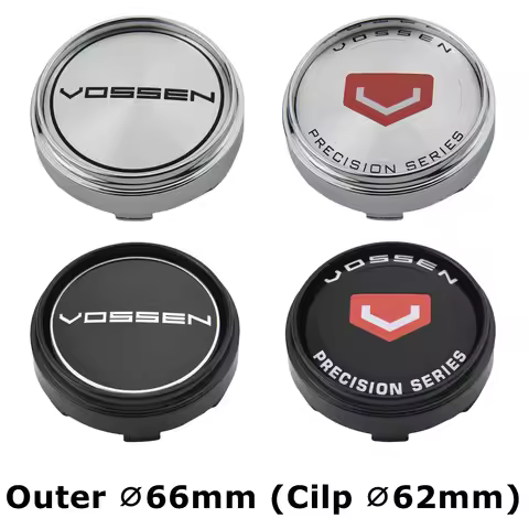 4PCS OD 66MM Rim Caps VOSSEN Emblem Wheel Center Cap Wheel Cover Hub caps Sport Car Logo Tire Access