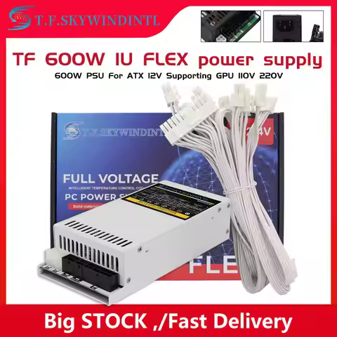 600W ITX 1U Server Power Supply PSU Flex ATX Shuttle 24-Pin 80 PLUS Full Modular For ITX PC Case Ind