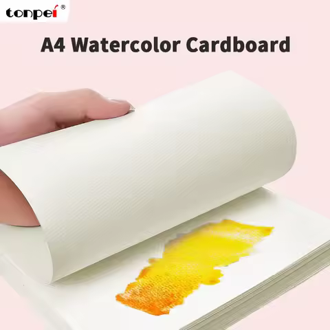 A4 Watercolor Paper 50 Sheets Wood Pulp Watercolor Painting Medium Coarse 160G 200G 250G 300G Drawin