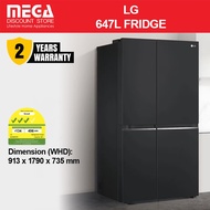 LG GS-B6473PY | GS-B6473EP 647L SIDE-BY-SIDE DOOR FRIDGE | 3 Ticks | Free $50 Grocery Vouchers Redee