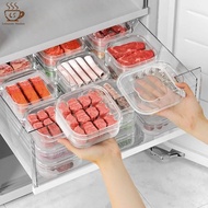 350/650ML Frozen Meat Compartment Storage Box Vegetable Fruit Distribute Container Refrigerator Freezer Food Preparation Organizer