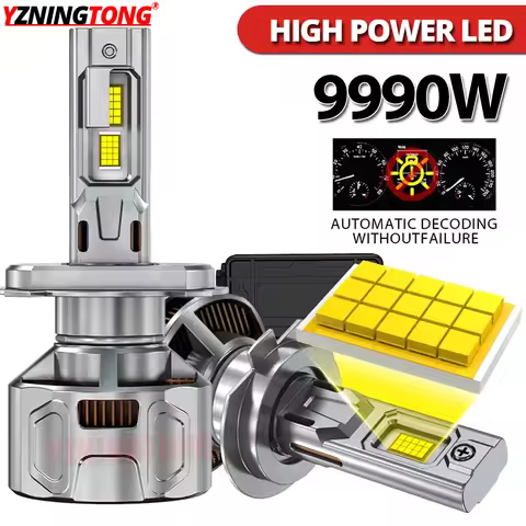 YZNINGTONG High Powe H1 H7 LED Car Headlight Bulb Canbus 9999W H11 H4 Led Headlamp Fog Light 9005 HB