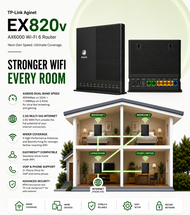 Maxis TP-Link Aginet EX820v | AX6000 8-Stream Multi-Gigabit Wi-Fi 6 VoIP Router