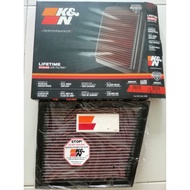 bmw x1 f48 216d 216i 218i, mini Cooper k&n 33-3025 Drop-In filter