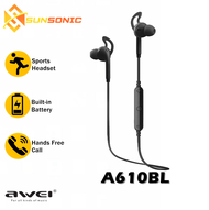 Awei A610BL Bluetooth V4.0 Sports Stereo Sound Earphone with Built-in Microphone