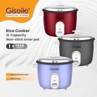 Giselle 2L/3L/4L Electric Multicooker Rice Cooker Auto Keep Warm, Non-Stick inner, Mini Rice Cooker 